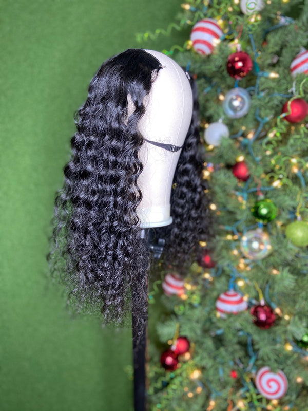 22” Deep Wave U-part wig