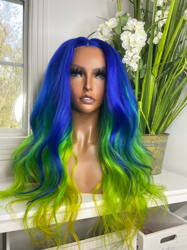 22” Glueless Mermaid Lace Closure Wig
